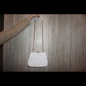 Mom’s vintage white purse